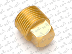 Brass Square Head Plug Pipe Thread